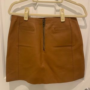 Coach Leather Skirt